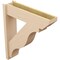 Ekena Millwork 8-in W x 32-in D x 36-in H Funston Slat Rough Cedar Woodgrain TimberThane Outlooker, Primed Tan OUTUR080X32X36FST24RCPR - alternate 4
